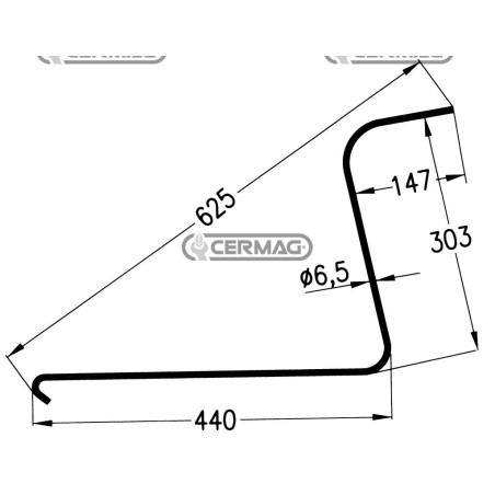 Resorte para rastrillo de estrella 55680 | NewgardenAgri.com