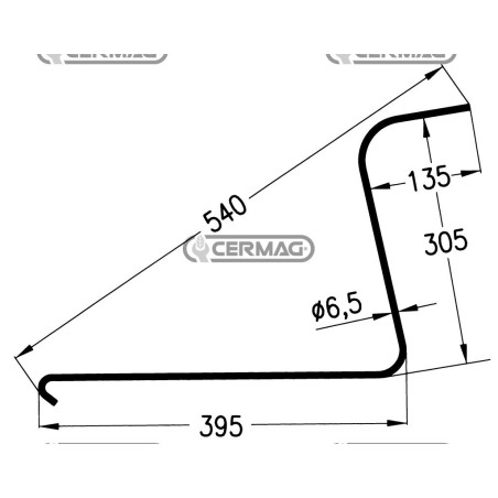 Resorte para rastrillo de estrella 55691 | NewgardenAgri.com