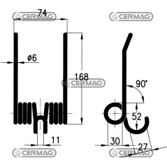 Molla per rotopressa raccoglitrice 56257 | NewgardenAgri.com