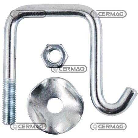 Brida con rondella e dado d.10 tel. 50x50 55472 | NewgardenAgri.com