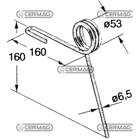 Dente posteriore per seminatrice standard 55881 | NewgardenAgri.com