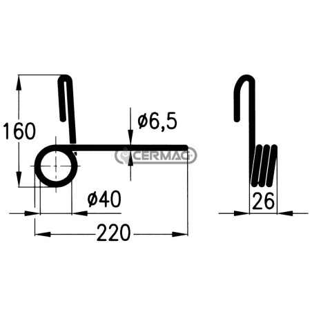 Dente posteriore sinistra per seminatrice 56438 | NewgardenAgri.com