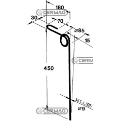 Dente per seminatrice 56685 | NewgardenAgri.com