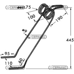 Dente per seminatrice 57430 | NewgardenAgri.com