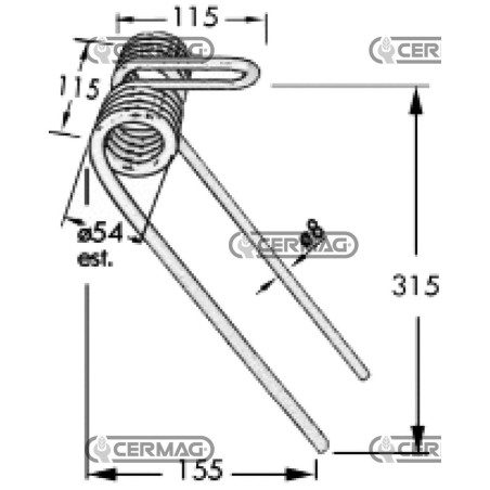 Vorderzahn für Sämaschine 57431 | NewgardenAgri.com
