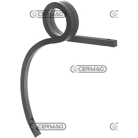 Vierkant-Quadratschraube mit hoher Feder, 25 x 25 mm, rechte Seite, 56606, BIANCHI | NewgardenAgri.com