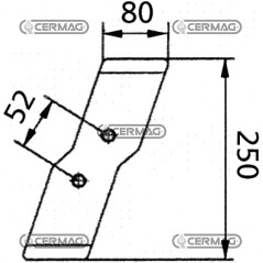 PUNTA IZQUIERDA DEL ARADO - MORO ARATRI 57342
