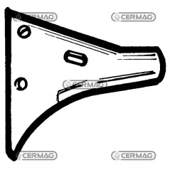 Porta cinceles NARDI 56031 de acero al carbono perforado y pintado | NewgardenAgri.com