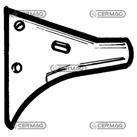 Porta cinceles NARDI 56031 de acero al carbono perforado y pintado | NewgardenAgri.com