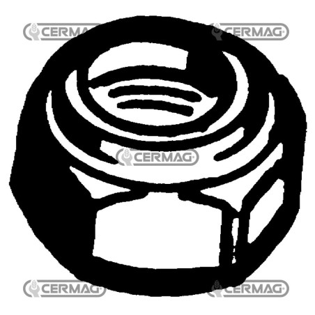 Dado autobloccante per erpici Filetto M16x1.5 56202 | NewgardenAgri.com