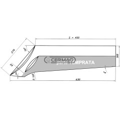 UNIVERSAL TYPE PLOUGH SHAFT 450 mm - RH 56754 | NewgardenAgri.com