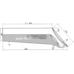 ARBRE DE CHARRUE UNIVERSEL 450 mm - SX 56755 | NewgardenAgri.com