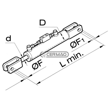 Brazo lateral hidráulico 50749 Fabricado en Italia | NewgardenAgri.com