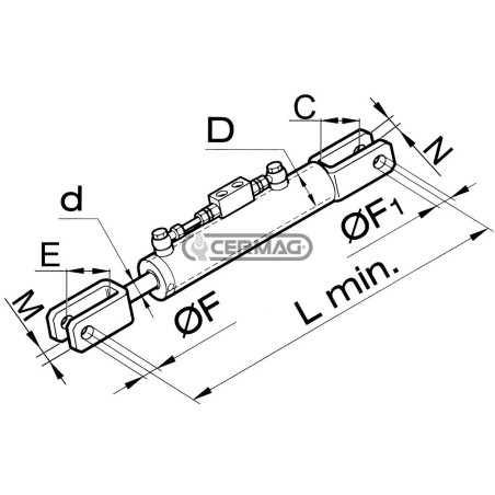 Braccio laterale idraulico 50898 MadeinItaly
