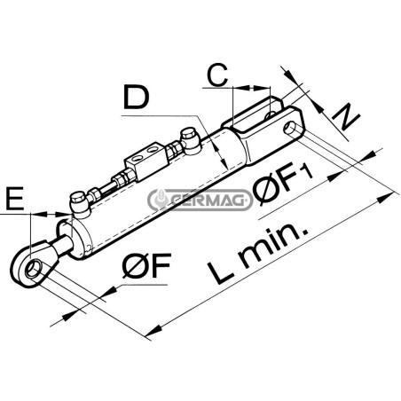 Braccio laterale idraulico 50905 MadeinItaly