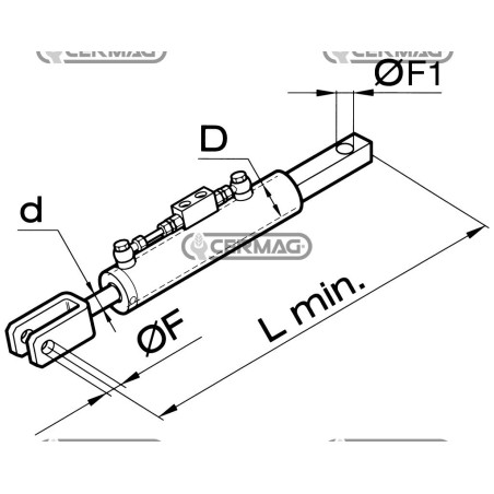Braccio laterale idraulico 50992 MadeinItaly | NewgardenAgri.com