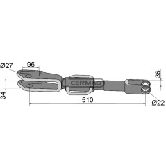 Braccio di sollevamento per CNH 51260