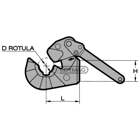 Gancio inferiore RAPID Categoria 2 Attacco Destro 50271 | NewgardenAgri.com