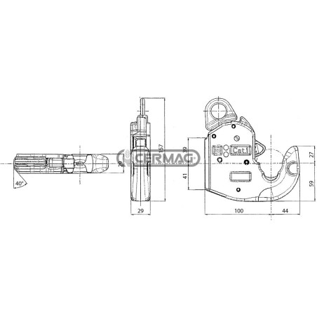 Automatic lower link hook Category 1 50899 CBM