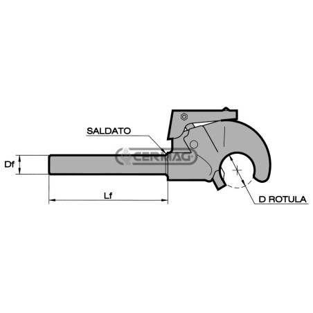 UPPER HOOK "RAPID" WITH THREAD 50472