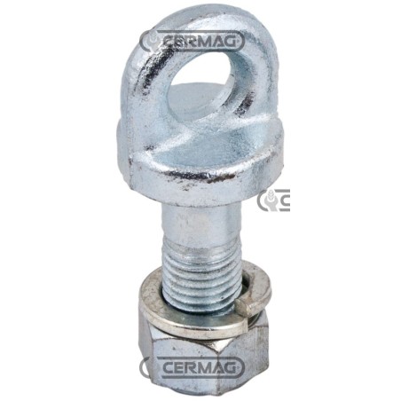 Perno de ojo con tuerca d 18 mm Rosca E M20x2.5 50236 | NewgardenAgri.com