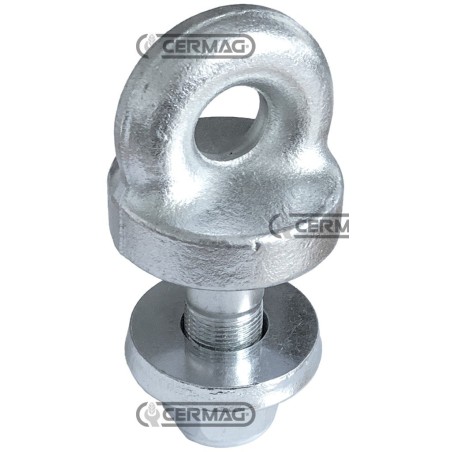 Perno ad occhio con dado d 20 mm Filettatura E M22x1,5 51233 | NewgardenAgri.com