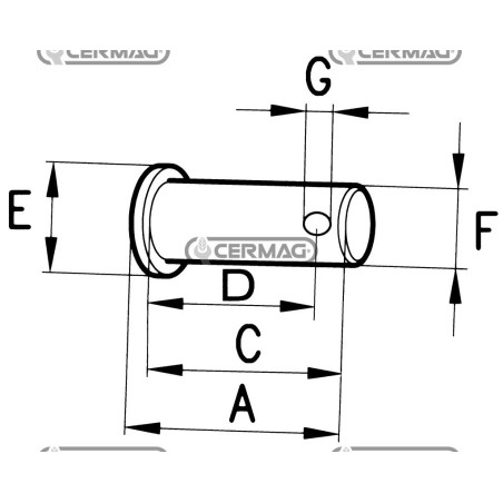 Perno per grilli Diametro F 12 mm 50228