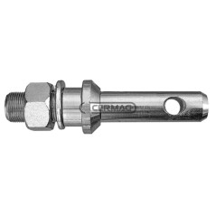 Werkzeugbefestigungsstift Durchmesser 22/24x140 mm Gewinde M22x1,5 50704 | NewgardenAgri.com