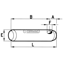 Pasador de tercer punto Diámetro 19x146 mm 50127