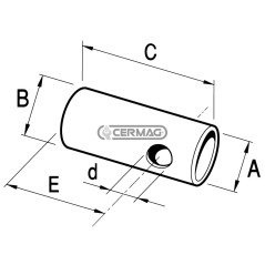 Reduzierhülse für Führungskegel, Reduzierung 28 - 22,1 mm, 50848