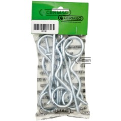 Confezione da 5 coppiglie a molla doppio giro Diametro 4x100 mm 51189
