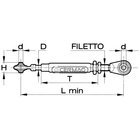 STABILISATEURS RIGIDES POUR TRACTEURS - RENAULT 50239 CBM