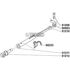 STABILISATEUR LATÉRAL RIGIDE FIAT - NEW HOLLAND 51207