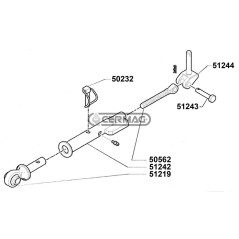 STABILISATEUR LATÉRAL RIGIDE CNH 47133794 51241 | NewgardenAgri.com