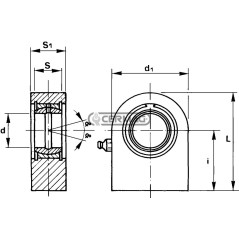 Swivel terminal Hole diameter 30 mm 50492