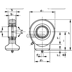 Swivel terminal Hole diameter 60 mm 50504