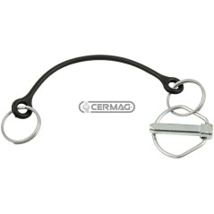 Tige de serrage en caoutchouc avec goupille à ressort, diamètre 8 mm, référence 51139 | NewgardenAgri.com