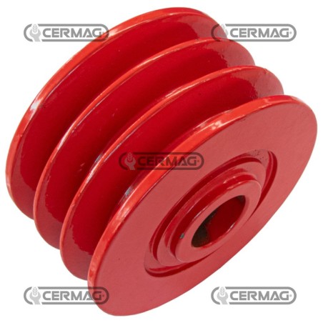 Polea motriz de 3 ranuras para barras de segadora GASPARDO FBR (dientes extraíbles) 46023 | NewgardenAgri.com
