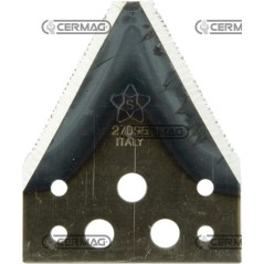 Sezione lama 3" a 7 fori Piatto 3" - 90x2 mm Tipo Rigata 45789 | NewgardenAgri.com