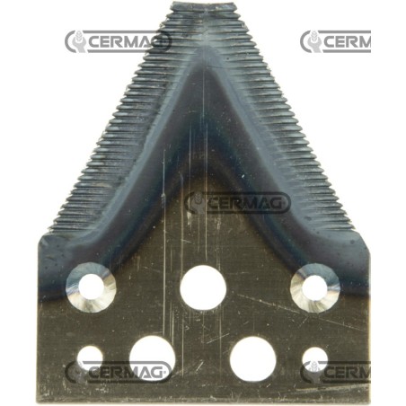 Sezione lama 3" a 7 fori Piatto 3" - 90x2 mm Tipo Rigata 45789