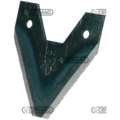 Sezione lama 3" a 2 fori Piatto 3" - 81x2 mm Tipo Rigata 45001 | NewgardenAgri.com