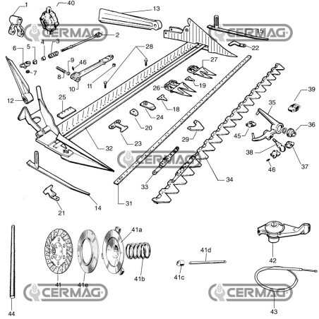 Biella in nylon PER MOTOFALCIATRICI BCS SERIE 622 45019
