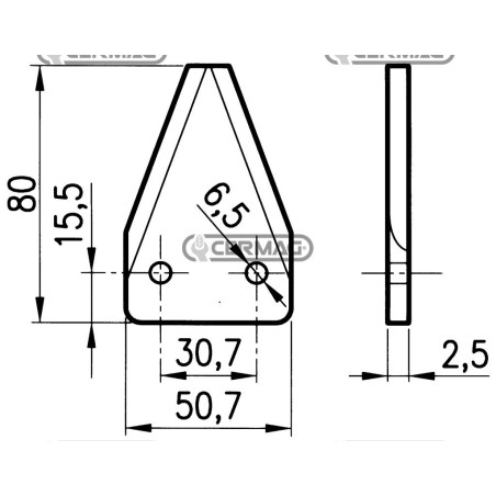COLTELLI PER FRESE CARRI MISCELATORI 45910 | NewgardenAgri.com
