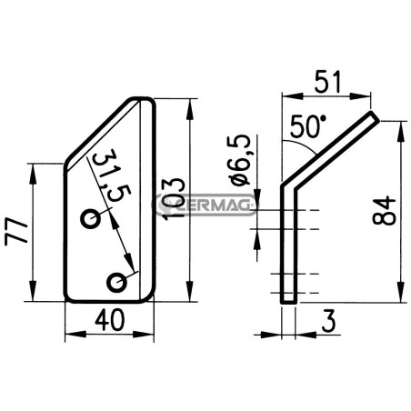 COLTELLI PER FRESE CARRI MISCELATORI 45912 | NewgardenAgri.com