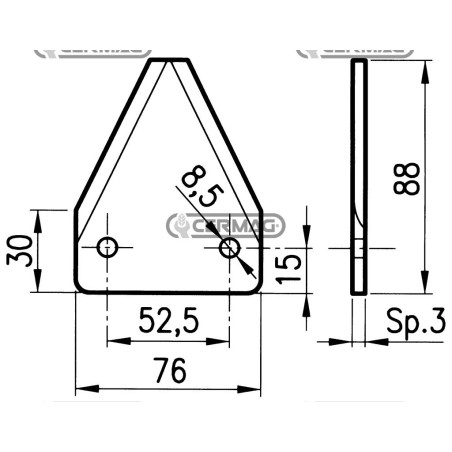 COLTELLI PER FRESE CARRI MISCELATORI 45914 | NewgardenAgri.com