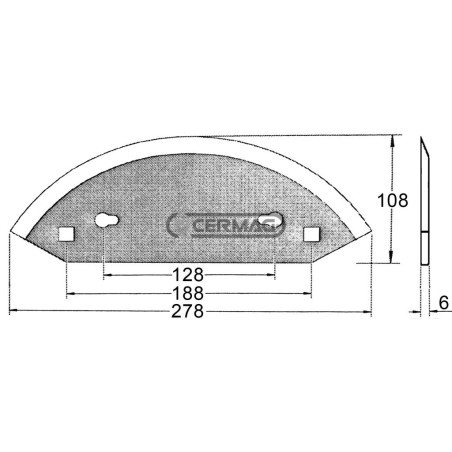 COLTELLI TRINCIA PER CARRI MISCELATORI - ORIZZONTALI 46013