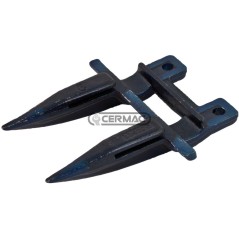 DENTE doppio in acciaio temprato ad induzione PER MIETITREBBIE NAZIONALI ED ESTERE 45146 MadeinItaly | NewgardenAgri.com