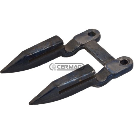 DENTE doppio in acciaio temprato ad induzione PER MIETITREBBIE NAZIONALI ED ESTERE 45554 MadeinItaly | NewgardenAgri.com