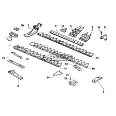 Soporte de cabezal de cuchilla para secciones de 2" PARA SEGADORAS DE MOTOR SEP 45973 | NewgardenAgri.com