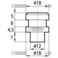 VORDERE STIFTE FÜR MESSERHALTERPLATTEN 45892 | NewgardenAgri.com